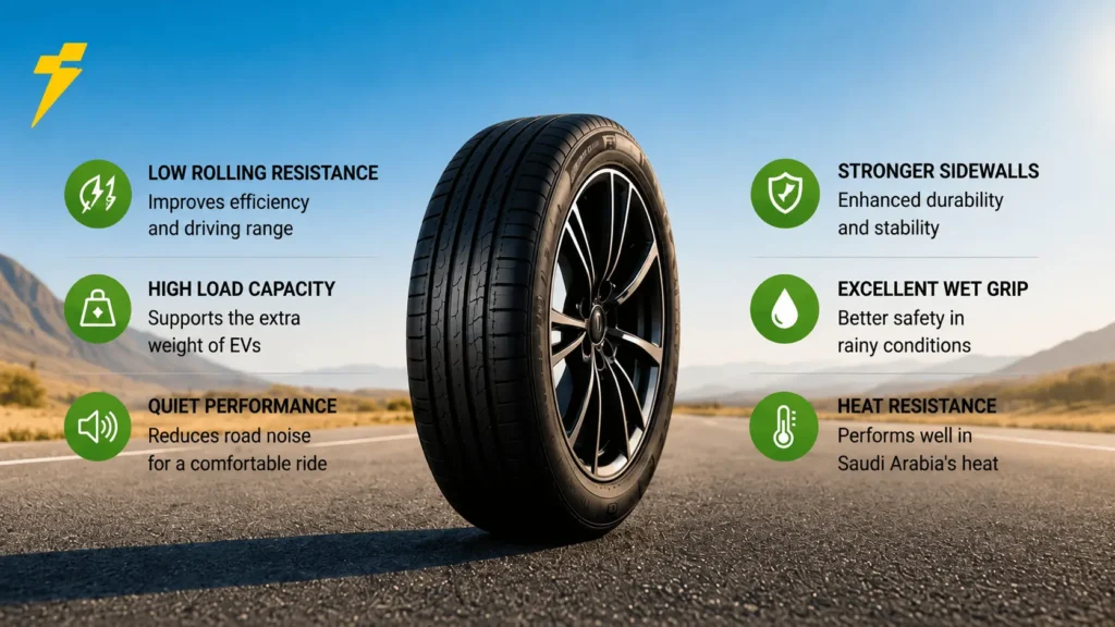 Best electric car tyres Saudi Arabia