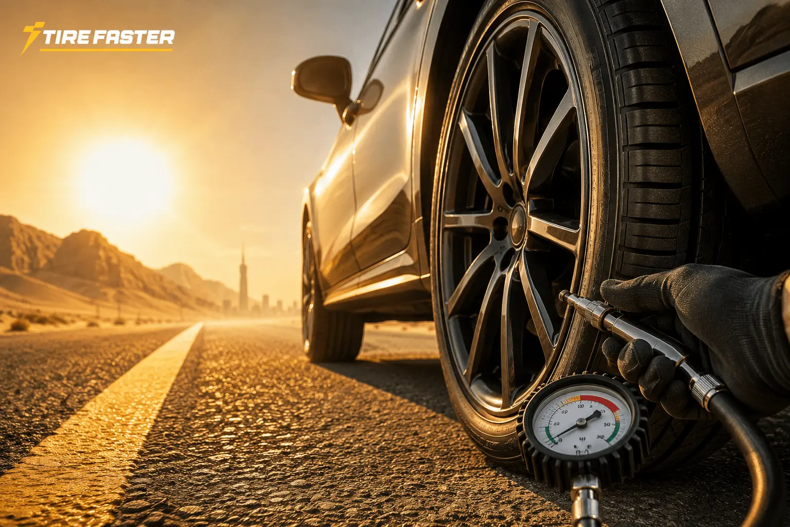 Correct Tyre Pressure in Saudi Summer